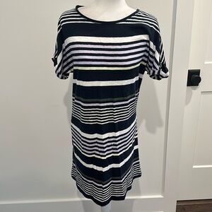 NWT Lou & Gray Striped T Shirt Dress Sz M